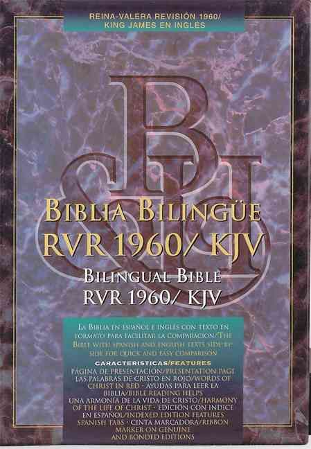 RVR 1960/KJV Bilingual Bible (Black Bonded Leather - Indexed)