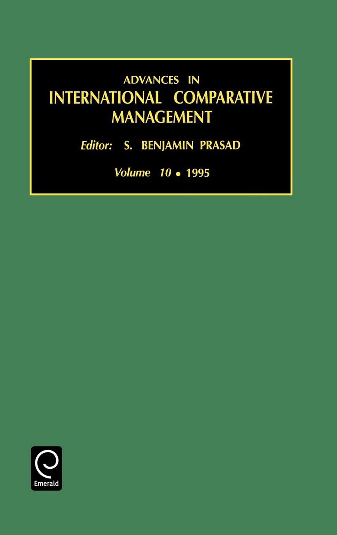 Advances in International Comparative Management By Srinivas Prasad