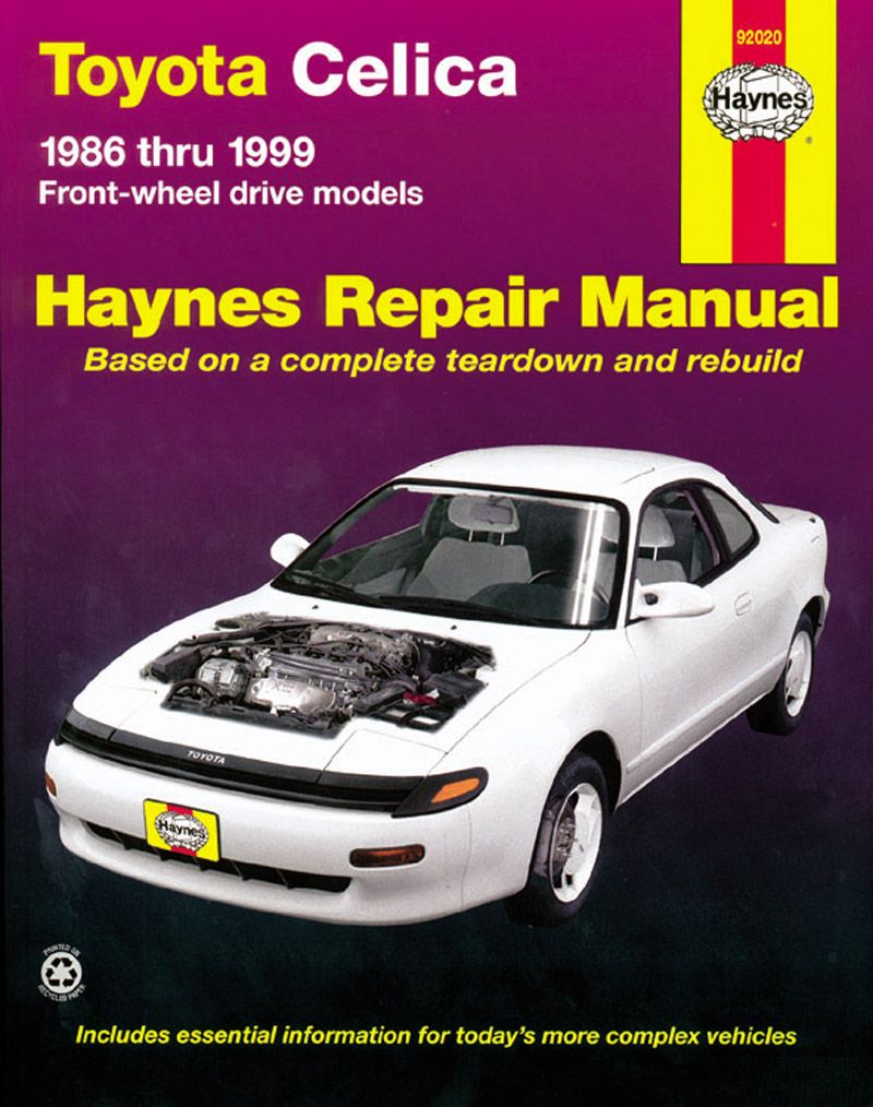 Toyota Celica FWD (1986-1999)Haynes Repair Manual (USA) 9781563923975