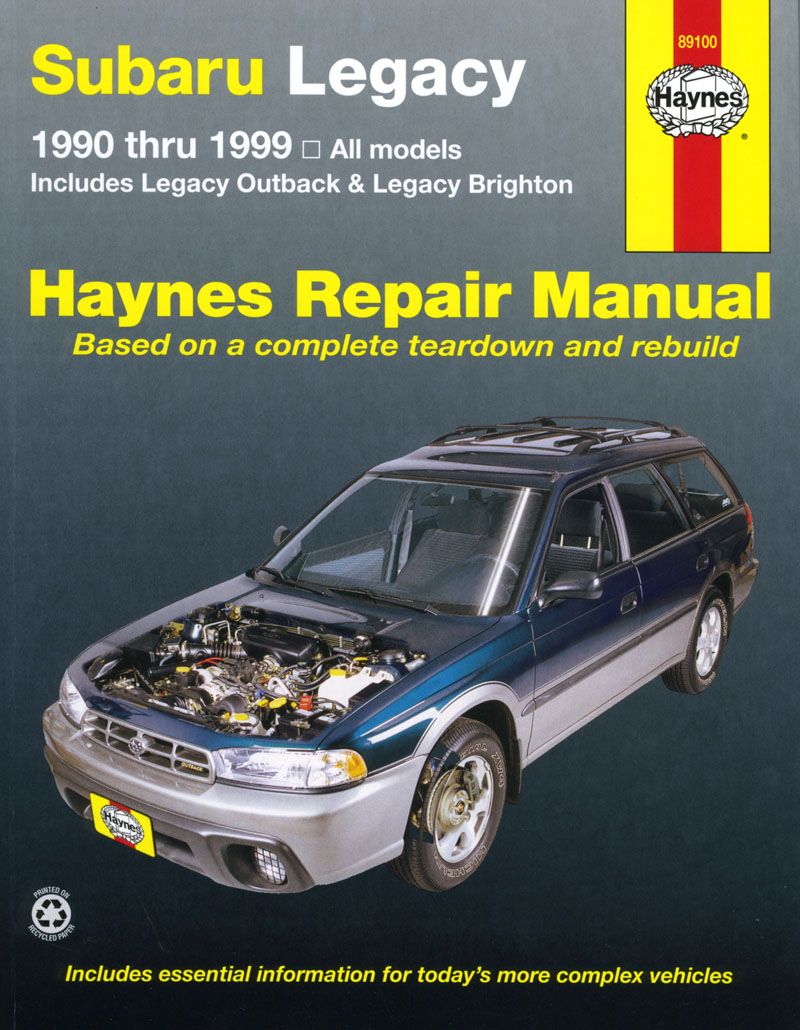 Subaru Legacy 1990-1999) Legacy models inc. Outback & Brighton Haynes Repair Manual (USA)