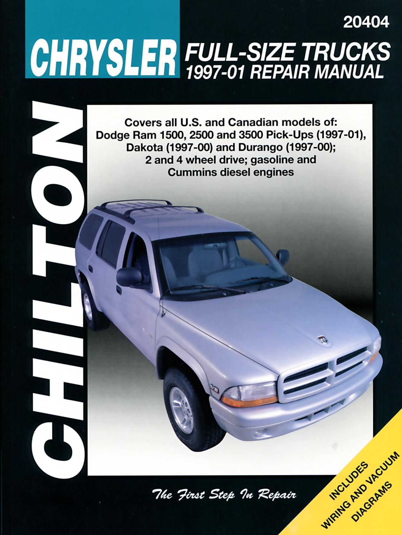 Dodge Pick-Ups 97-01 (Chilton) By Haynes Publishing 9781563926983