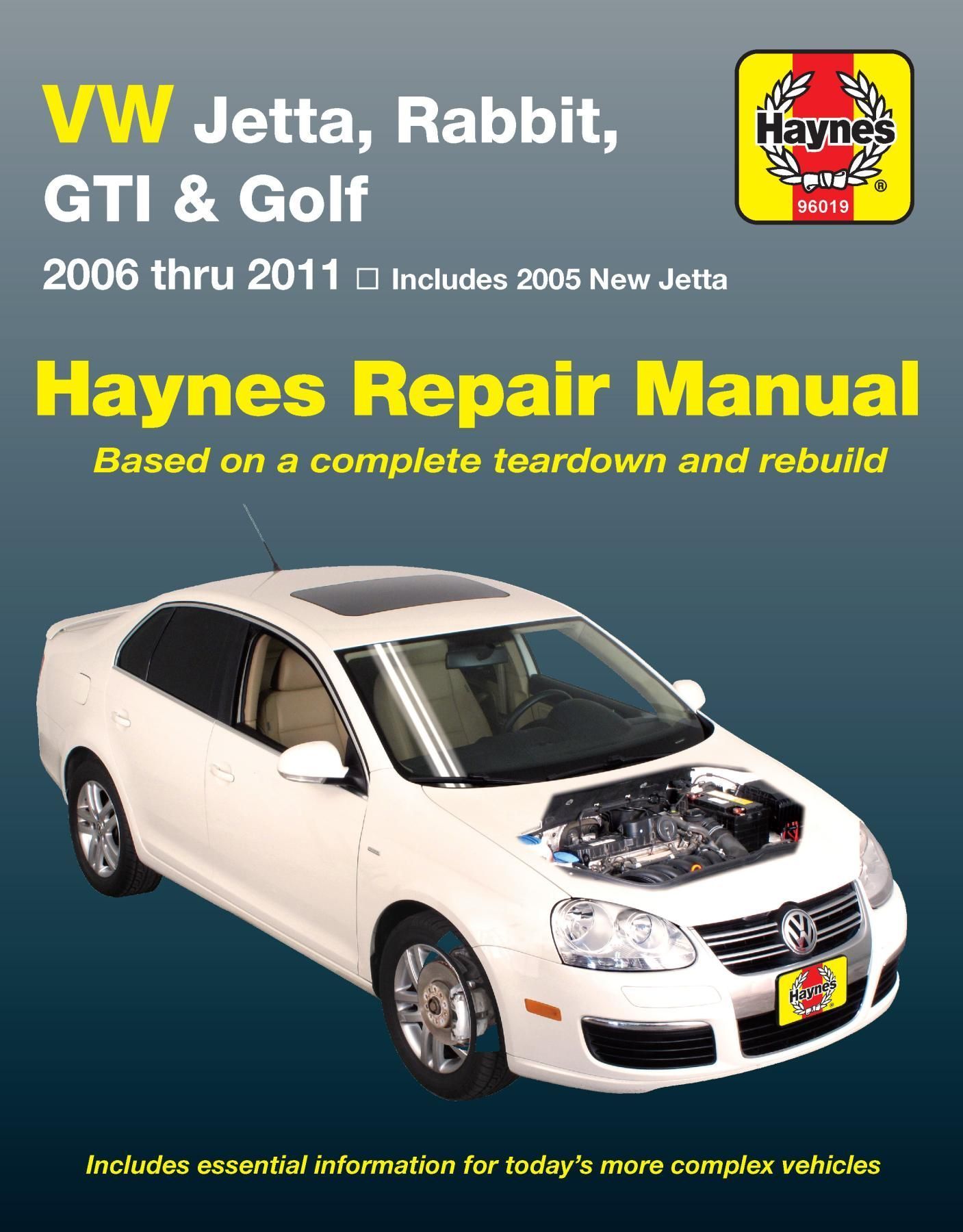 Volkswagen VW Jetta, Rabbit, GTI & Golf covering New Jetta (05), Jetta (06-11), GLI (06-09), Rabbit (06-09), GTI 2.0L (06), GTI (07-11) & Golf ...