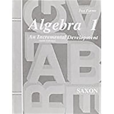 Saxon Algebra 1 Tests Only Third Edition By Jason Roucloux, 1397