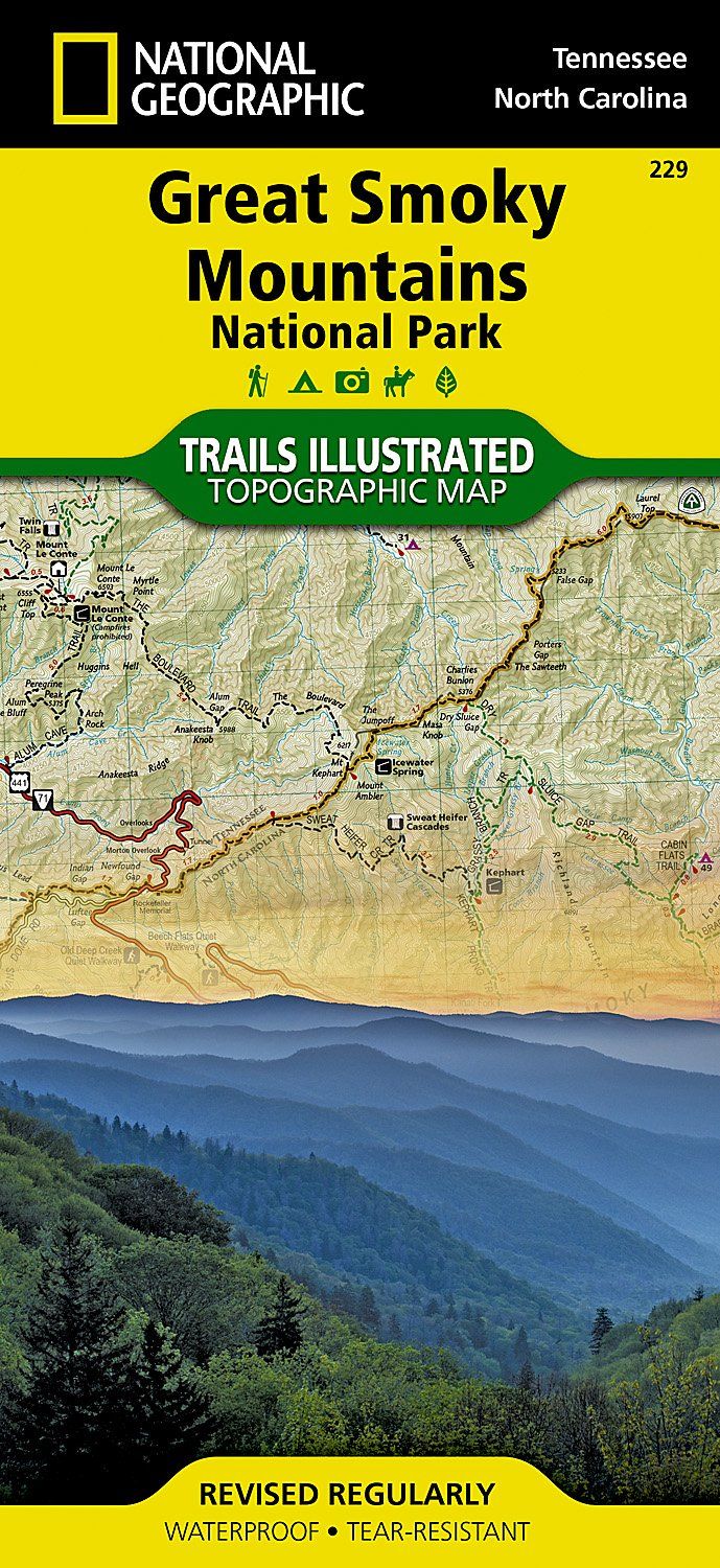 Great Smoky Mountains National Park By National Geographic Maps