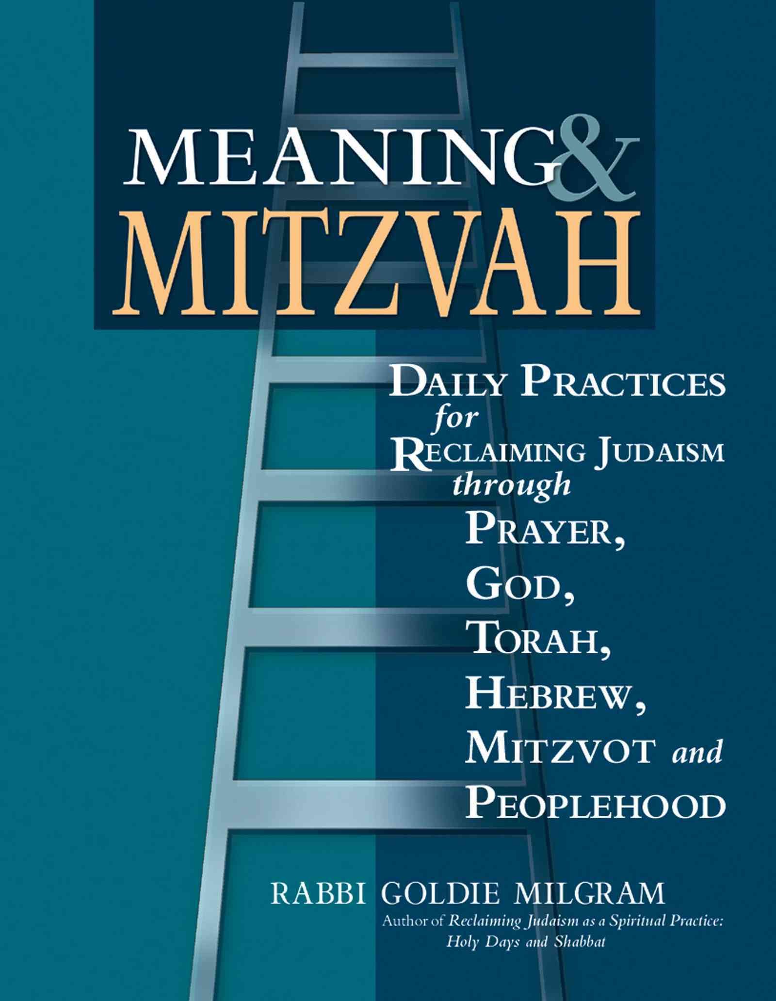 Meaning and Mitzvah By Goldie (Rabbi Goldie Milgram) Milgram