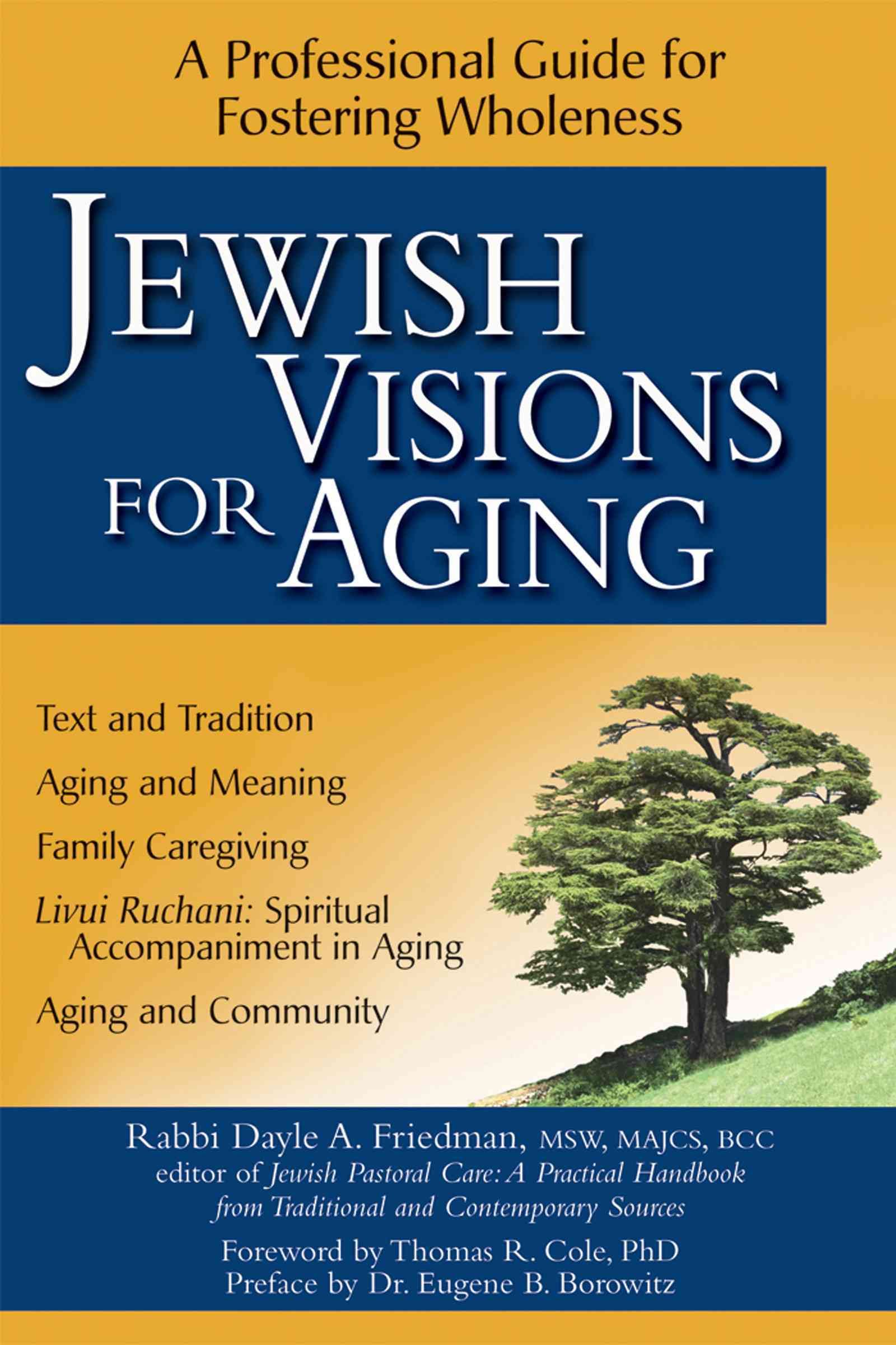 Jewish Visions for Aging By Dayle A. Friedman 9781580233484 (Hardback)