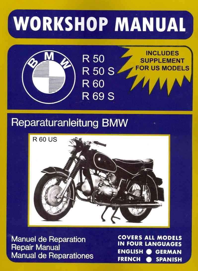 BMW Motorcycles Workshop Manual R50 R50S R60 R69S By Floyd Clymer