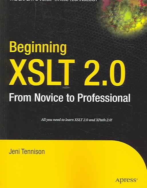 Beginning XSLT 2.0 By Jeni Tennison 9781590593240 (Paperback)