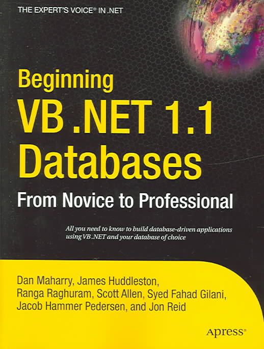 Beginning VB .NET 1.1 Databases By Daniel Maharry 9781590593585