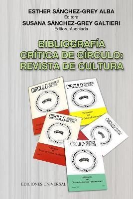 BIBLIOGRAFÍA CRÍTICA DE CÍRCULO: REVISTA DE CULTURA Publicación anual del Círculo de Cultura Panamericano (1975-2017) Esther Sánchez-Grey ...