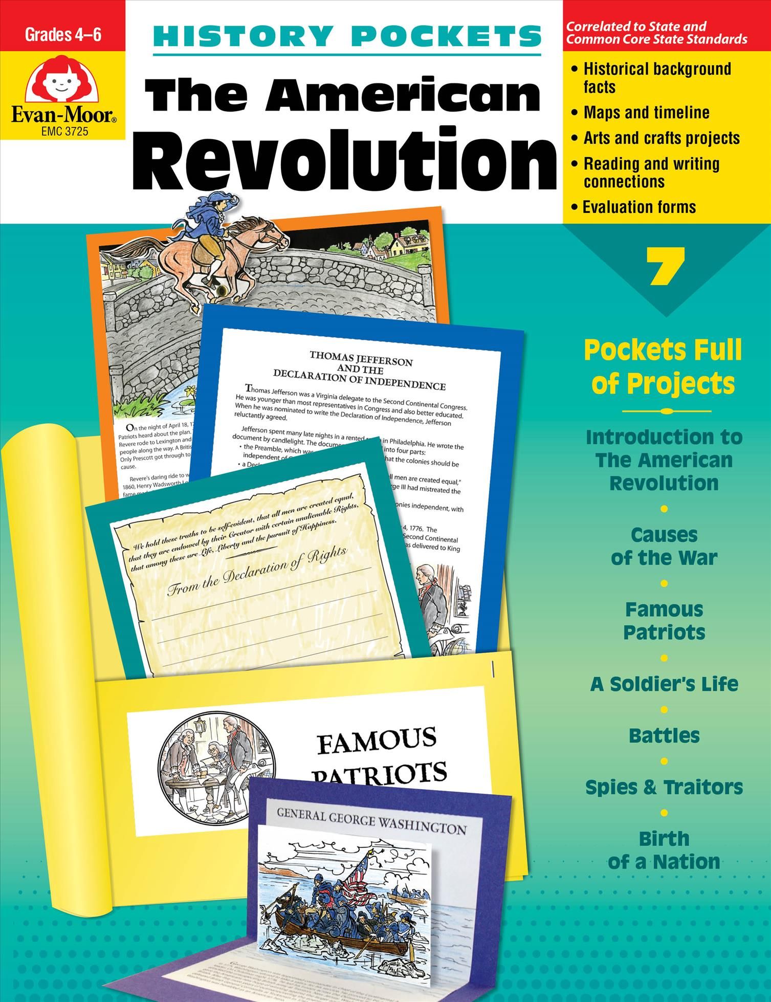 History Pockets: The American Revolution, Grade 4 - 6 Teacher Resource