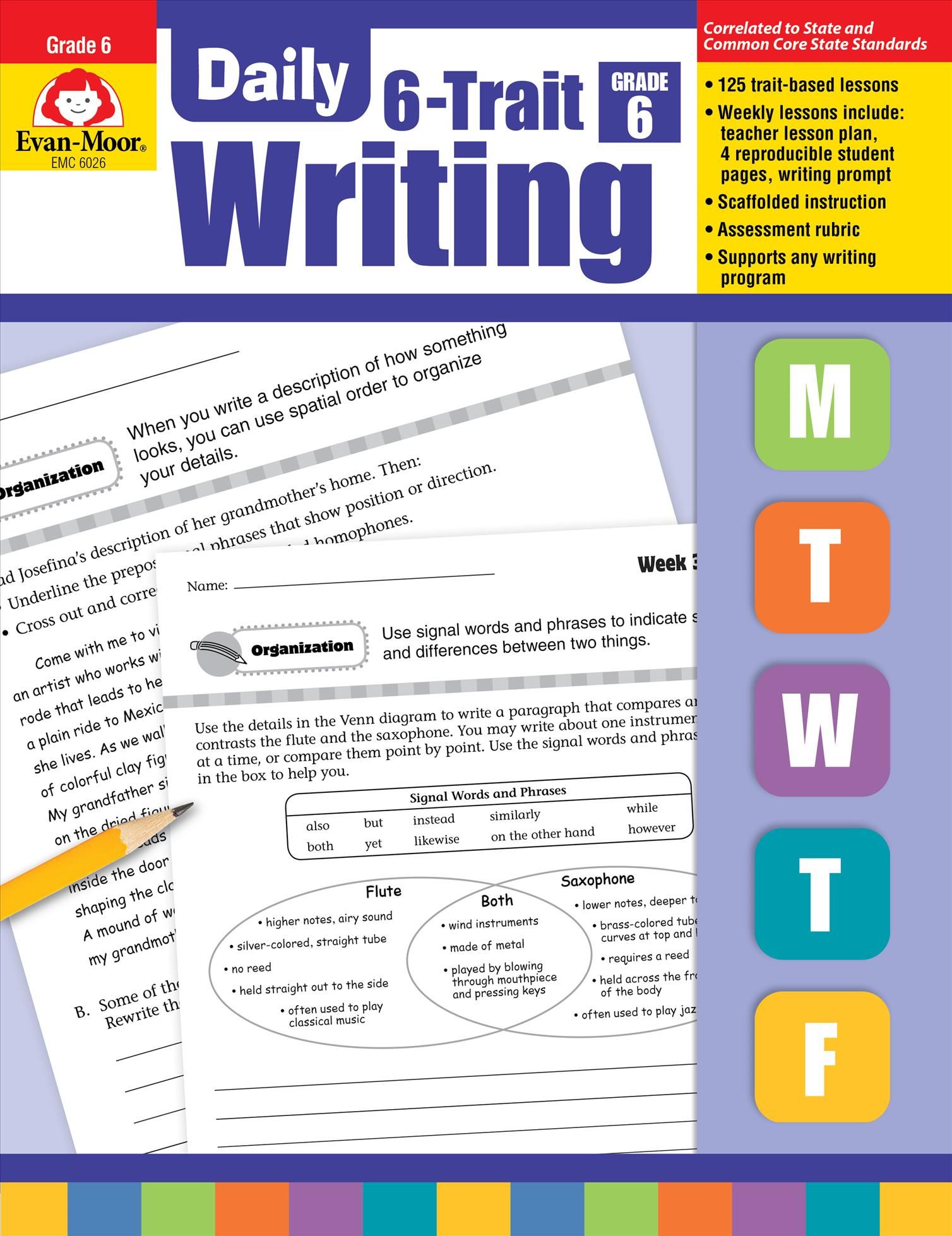 Daily 6-Trait Writing, Grade 6 Teacher Edition 9781596732995