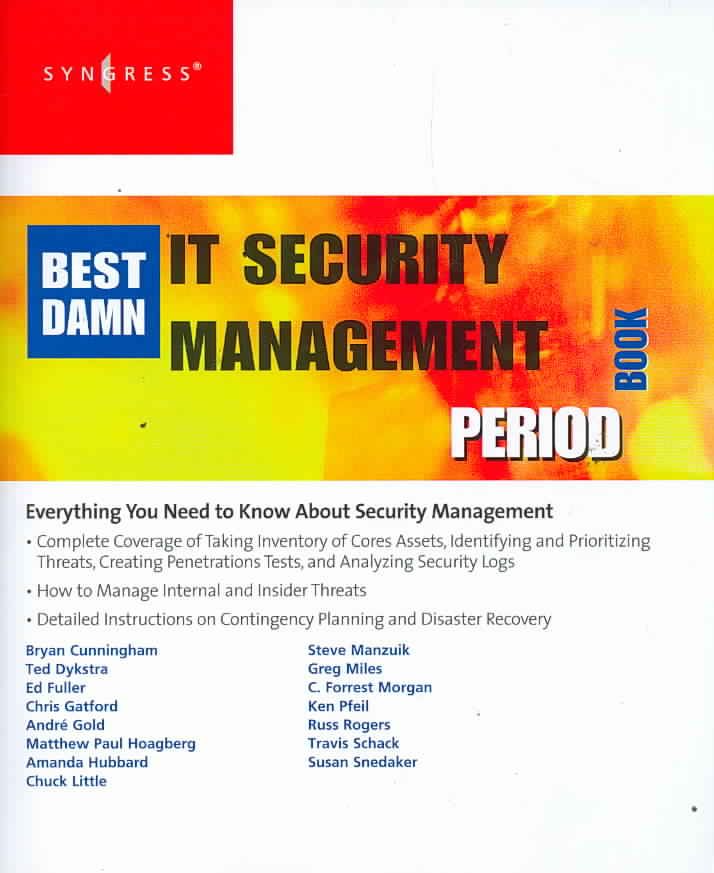 The Best Damn IT Security Management Book Period By McCrie (Paperback)