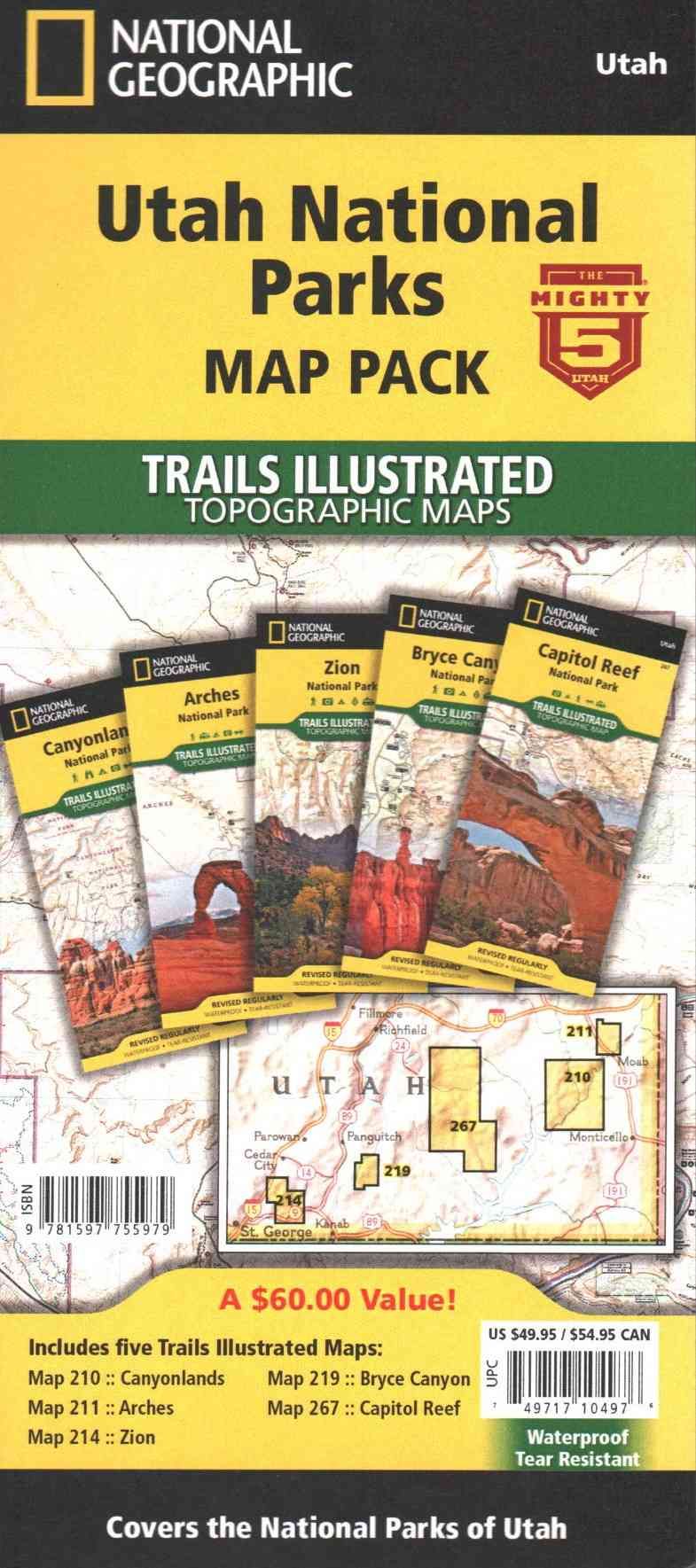 Utah National Parks [Map Pack Bundle] Adventure Map 9781597755979