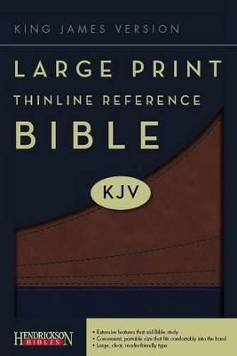 KJV Large Print Thinline Reference Bible (Flexisoft, Cocoa/Black, Red Letter)