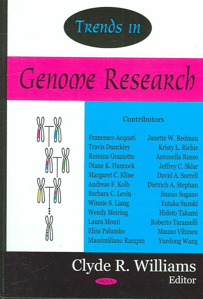 Trends in Genome Research By Clyde R. Williams 9781600210273