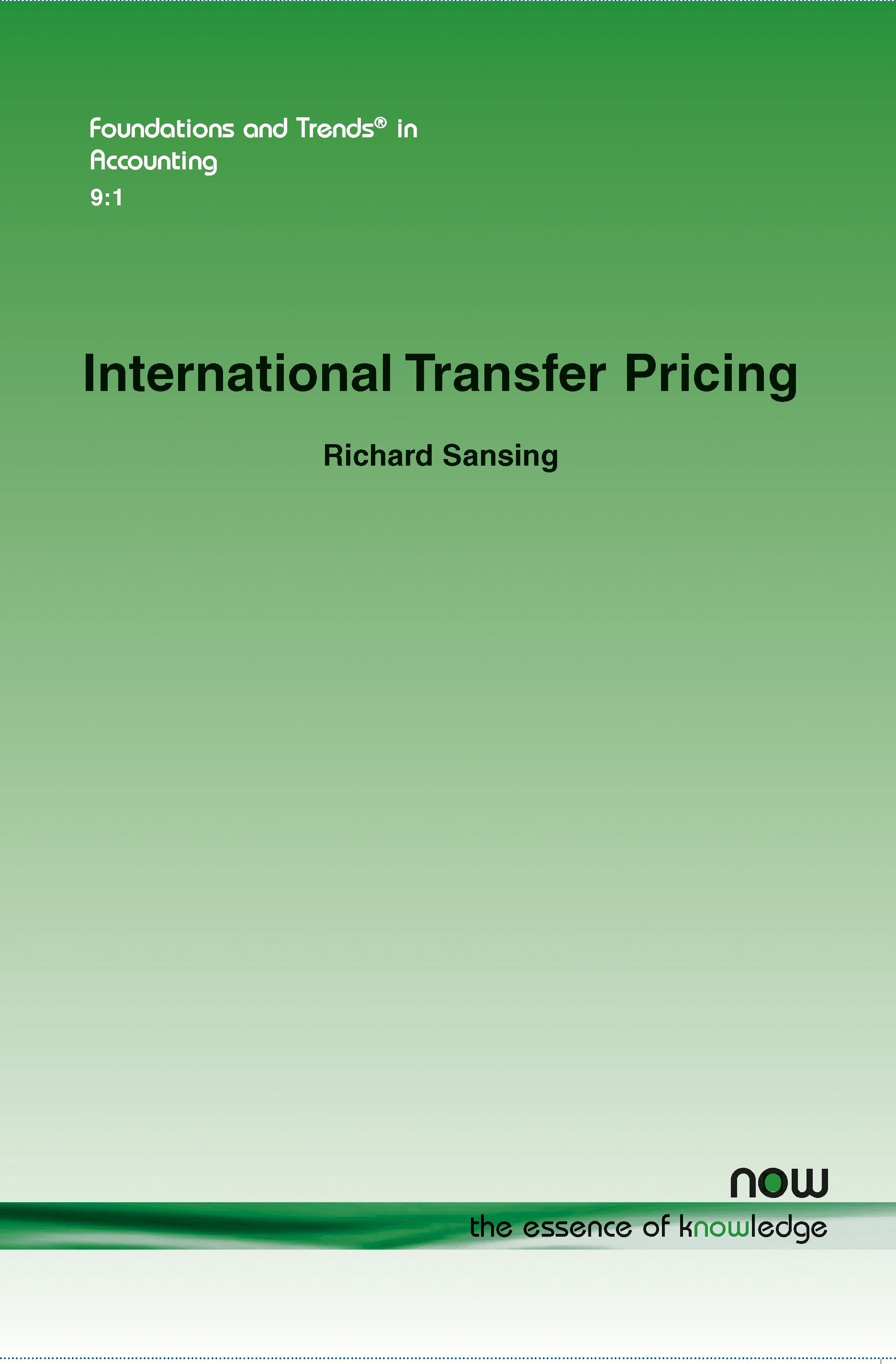 International Transfer Pricing By Richard Sansing 9781601988942