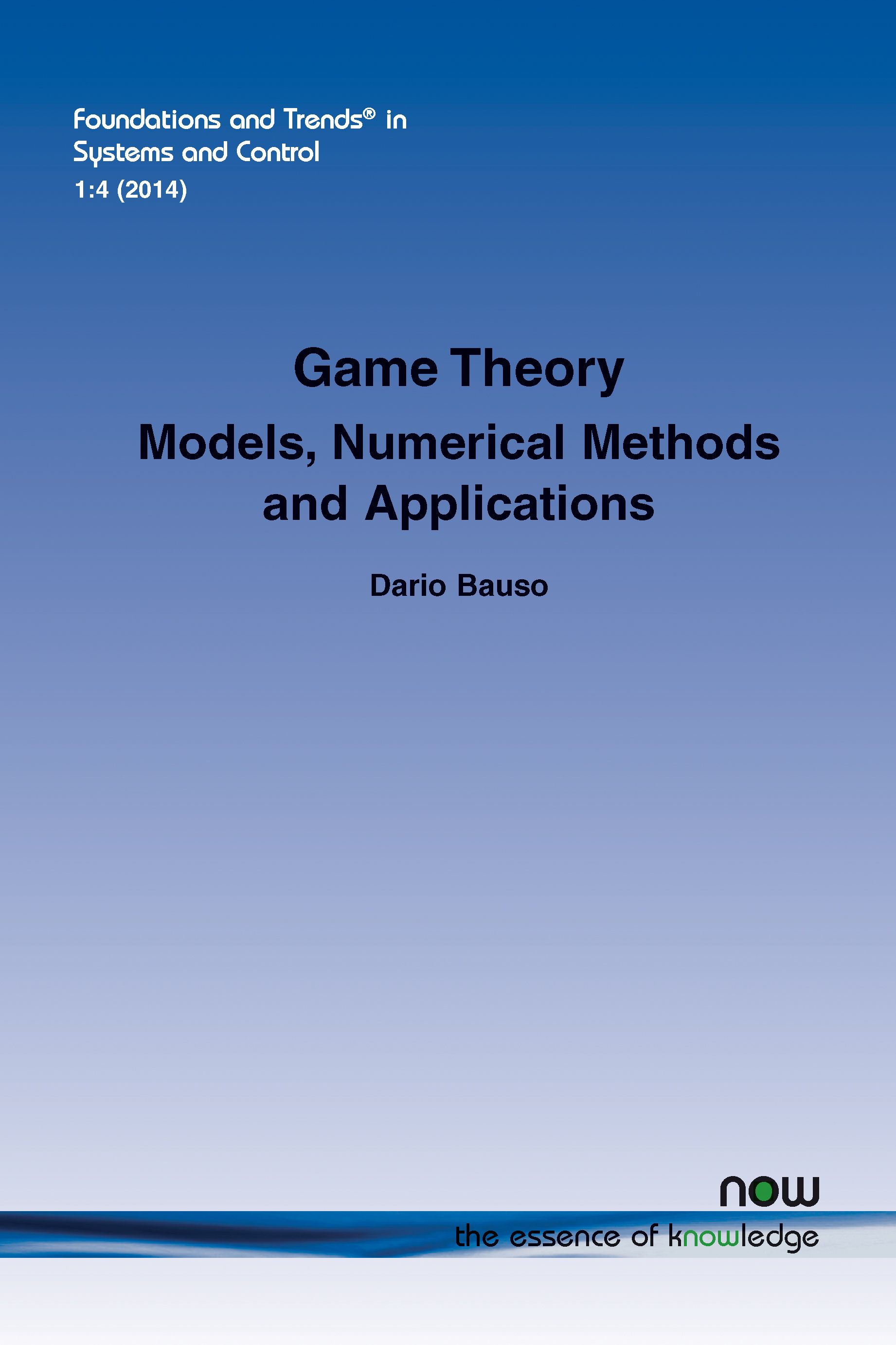 Game Theory By Dario Bauso 9781601989086 (Paperback)