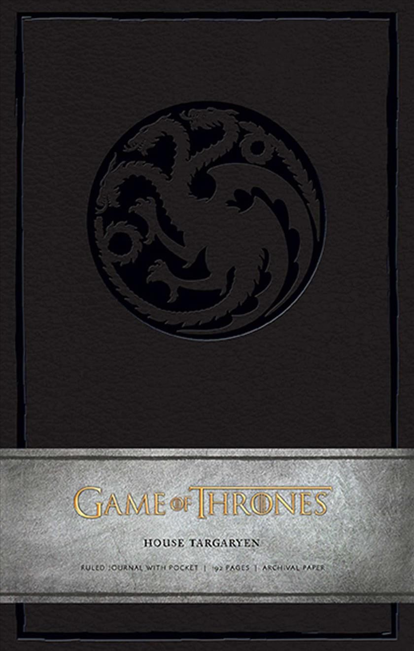 Game of Thrones: House Targaryen Hardcover Ruled Journal (Large)