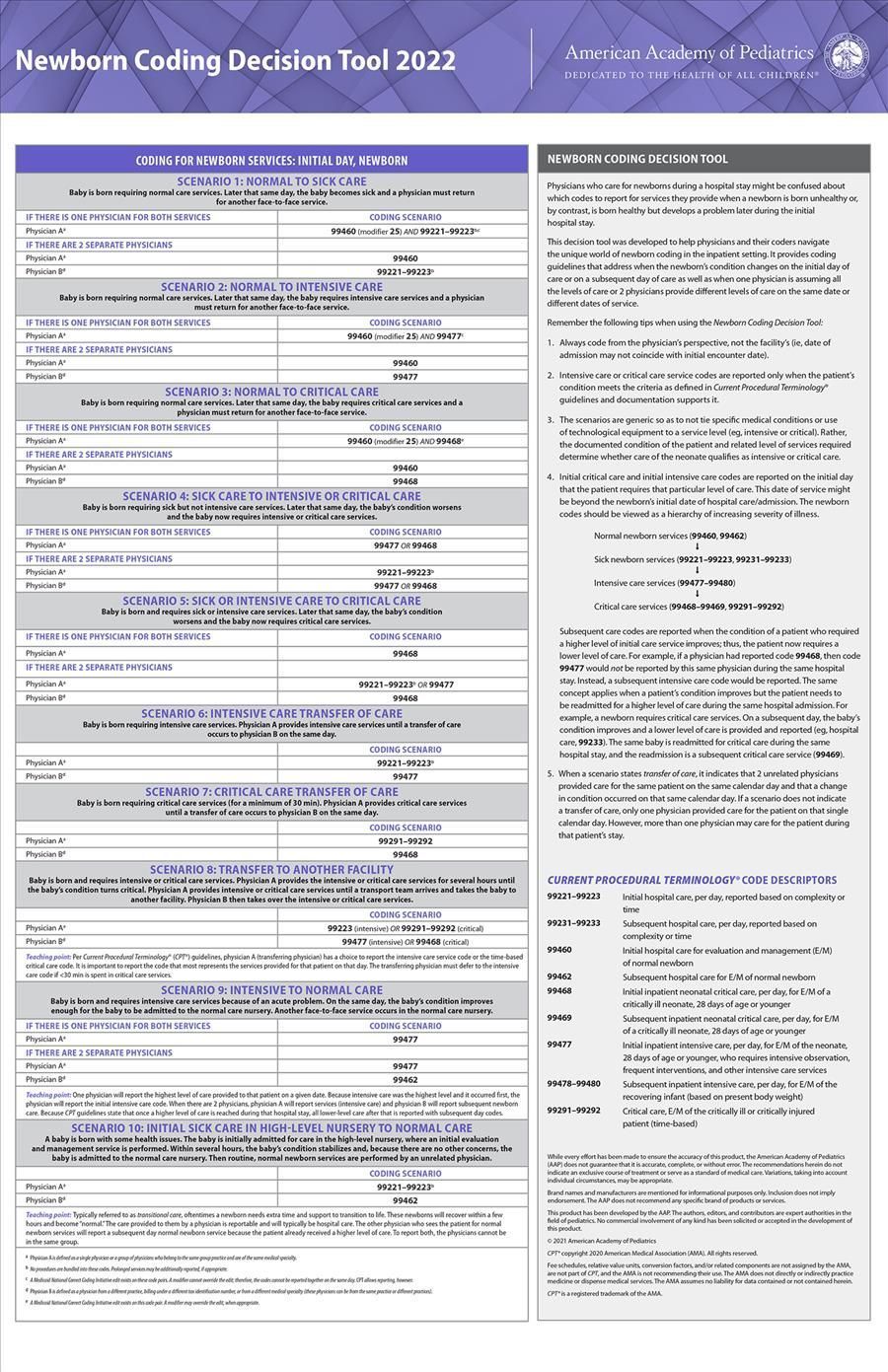 Newborn Coding Decision Tool 2022 9781610025546 (Cards)