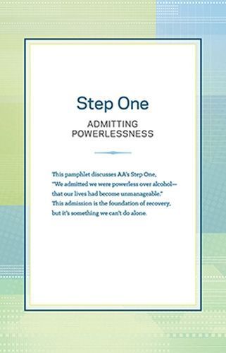 Step One: Admitting Powerlessness By Hazelden Publishing 9781616499822