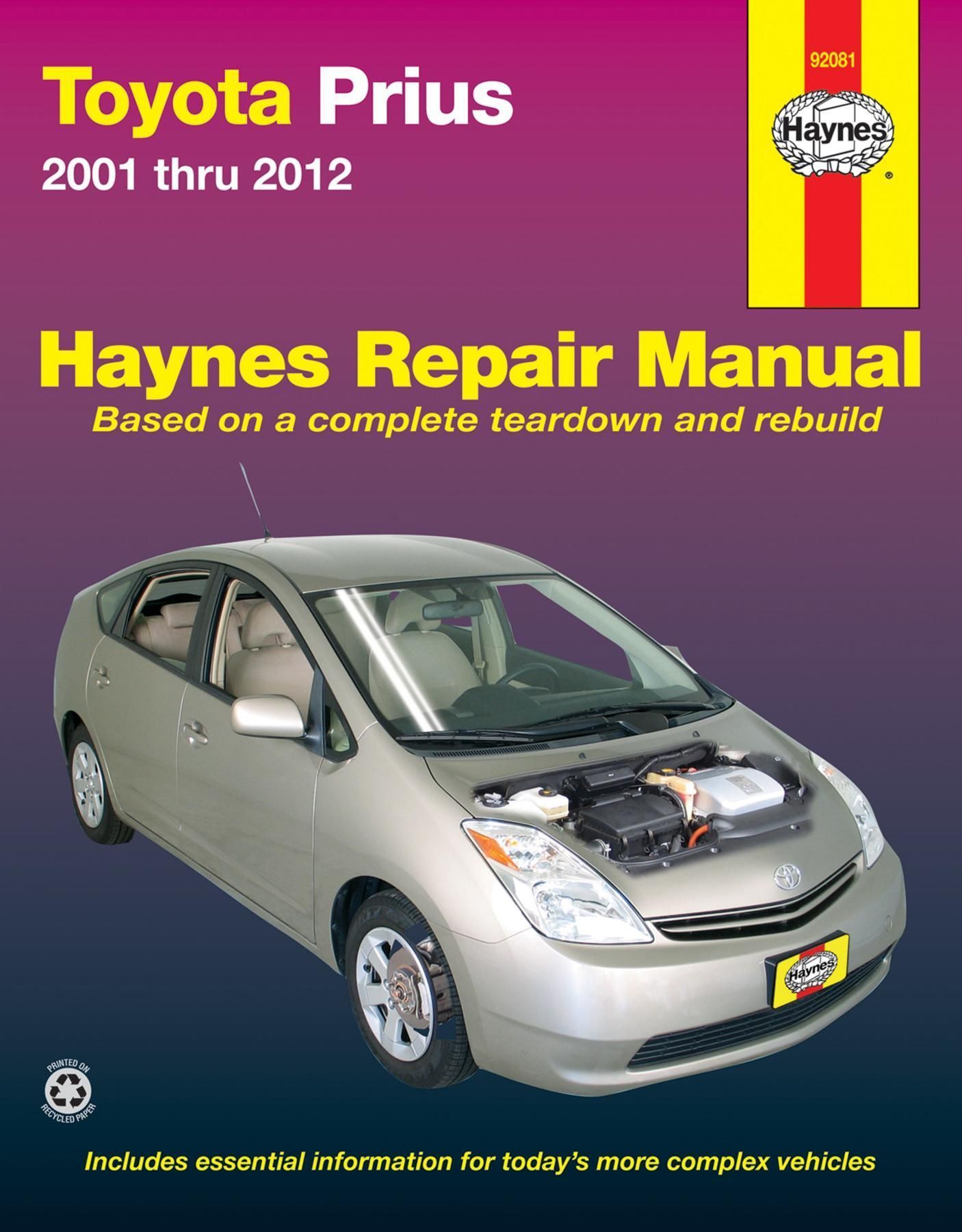 Toyota Prius 2001-12 By Haynes Publishing 9781620920664 (Paperback)