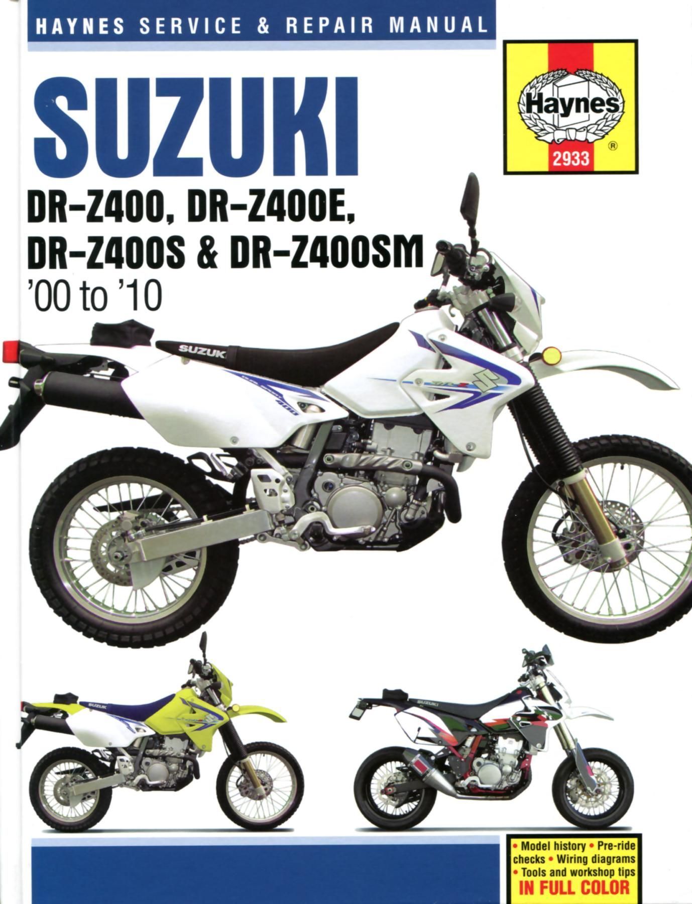 Suzuki DR-Z400, DR-Z400E, DR-Z400S & DR-Z400SM (00 to 10) (Paperback)