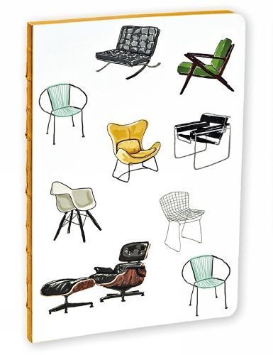 Mid-Century Modern Chairs A5 Notebook By Hail Tiger Studio