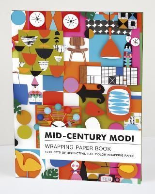 Mid-Century Mod! Wrapping Paper Book By Shelley Davies (artist)