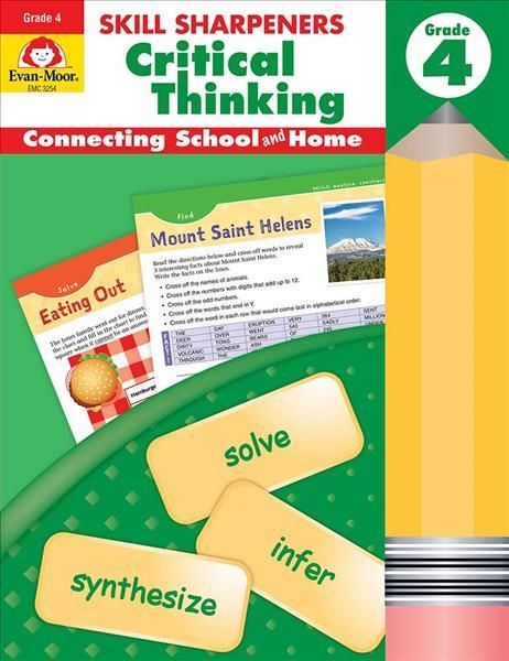 Skill Sharpeners: Critical Thinking, Grade 4 Workbook 9781629383521
