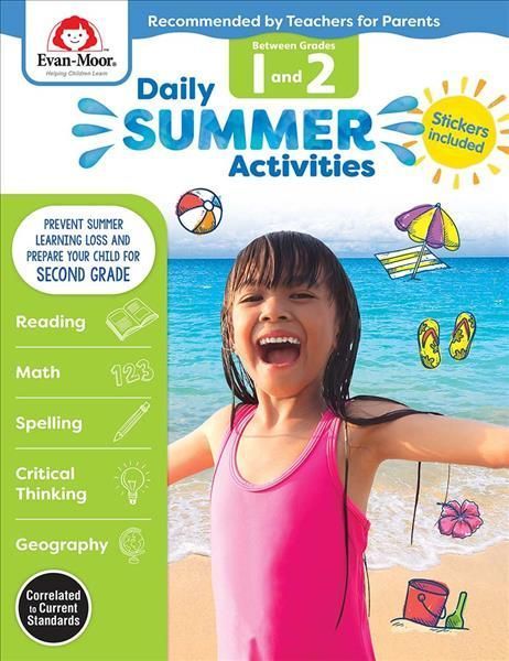 Daily Summer Activities: Between 1st Grade and 2nd Grade, Grade 1 - 2 Workbook