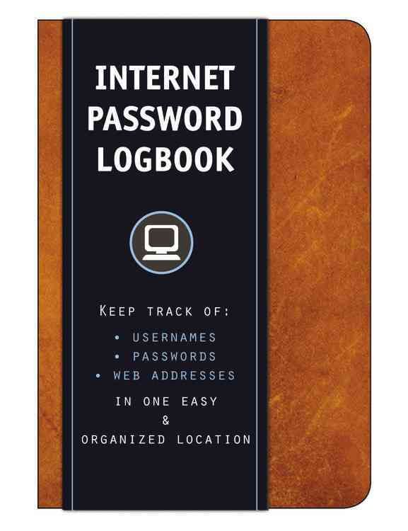 Internet Password Logbook (Cognac Leatherette) 9781631061943