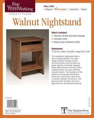 Fine Woodworking's Walnut Nightstand Plan By Michael Cullen