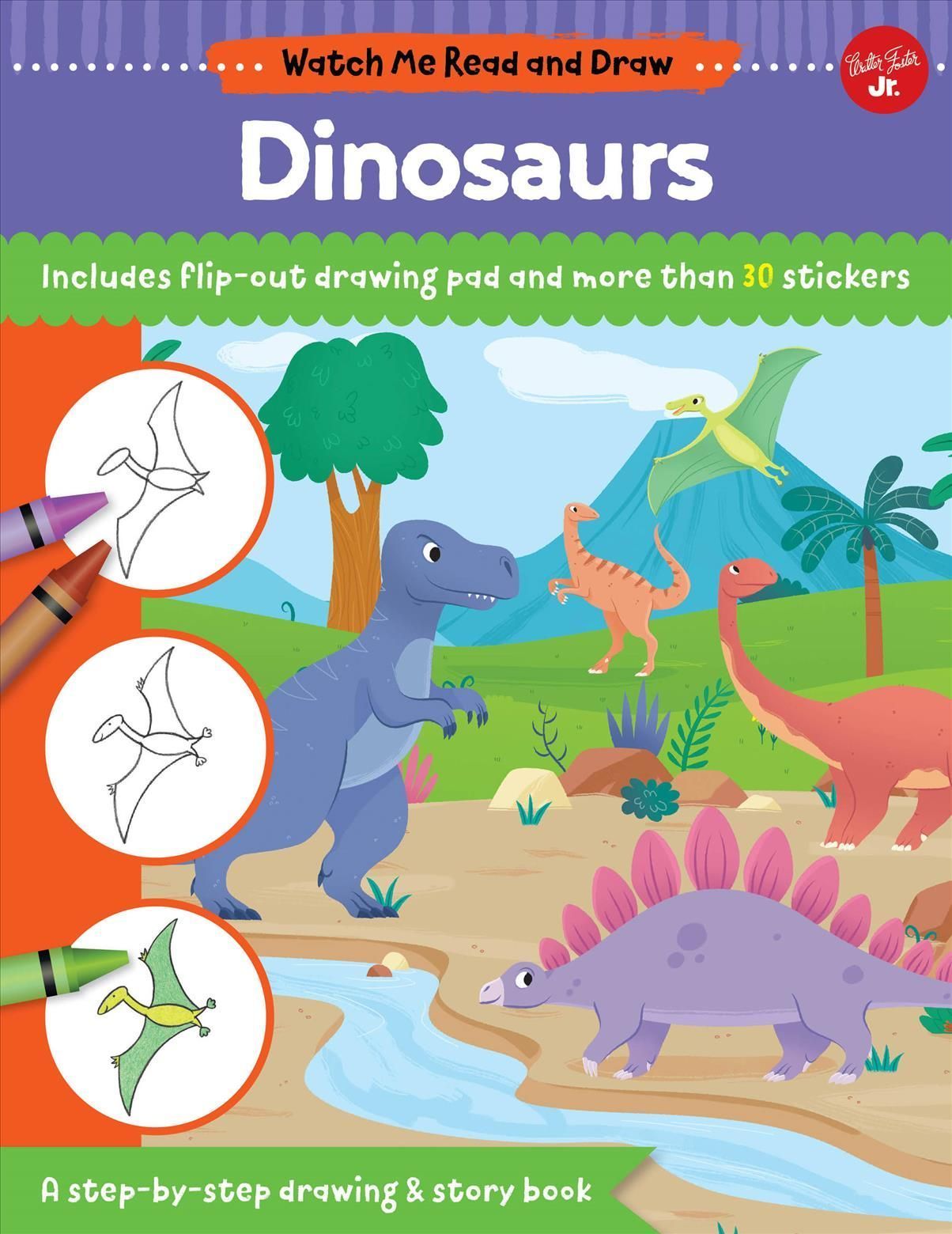 Watch Me Read and Draw: Dinosaurs By Samantha Chagollan 9781633227200
