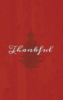 Thankful: A Red Hardcover Decorative Book for Decoration with Spine Text to Stack on Bookshelves, Decorate Coffee Tables, Christmas Decor, ...