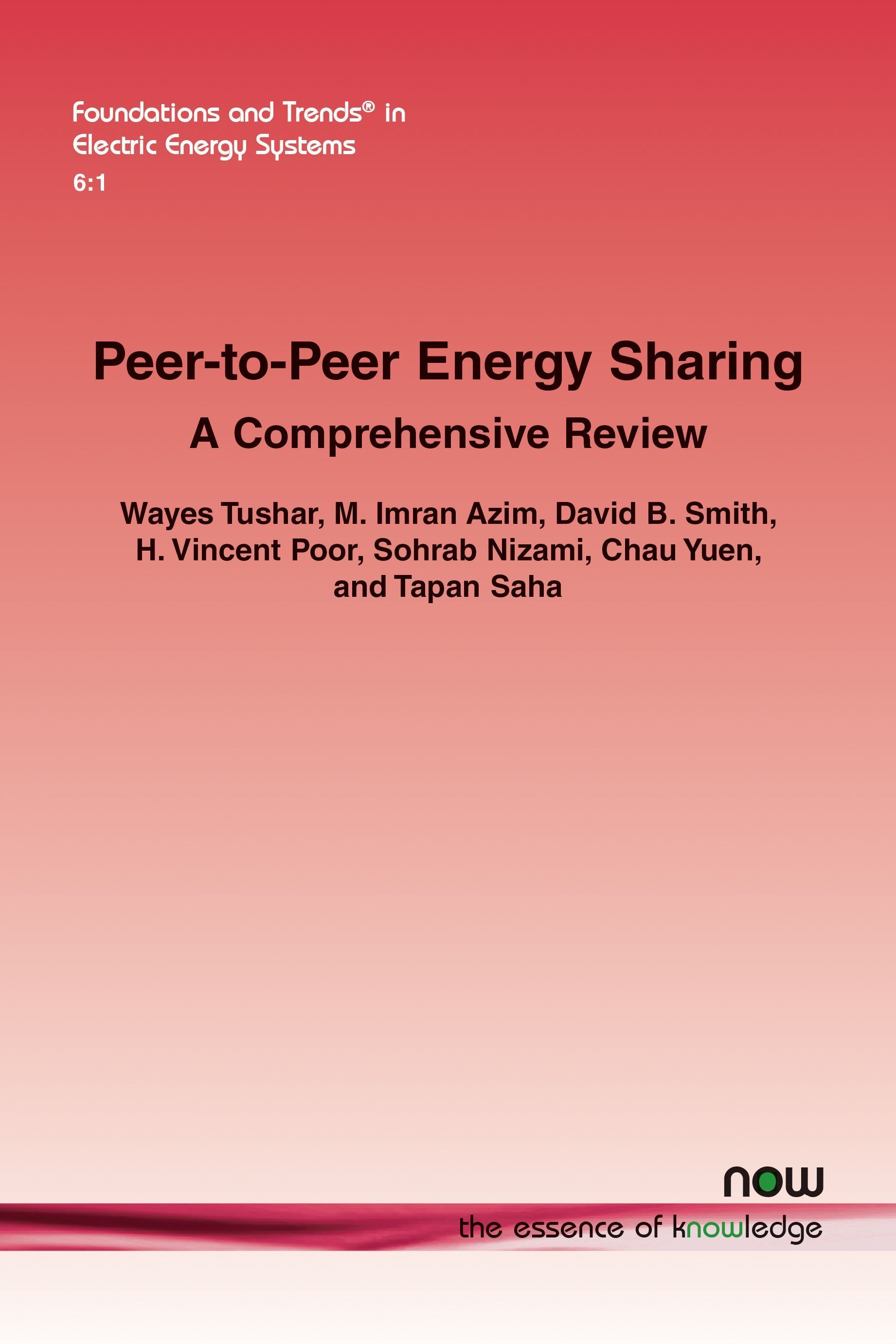 Peer-to-Peer Energy Sharing By Wayes Tushar 9781638281566 (Paperback)