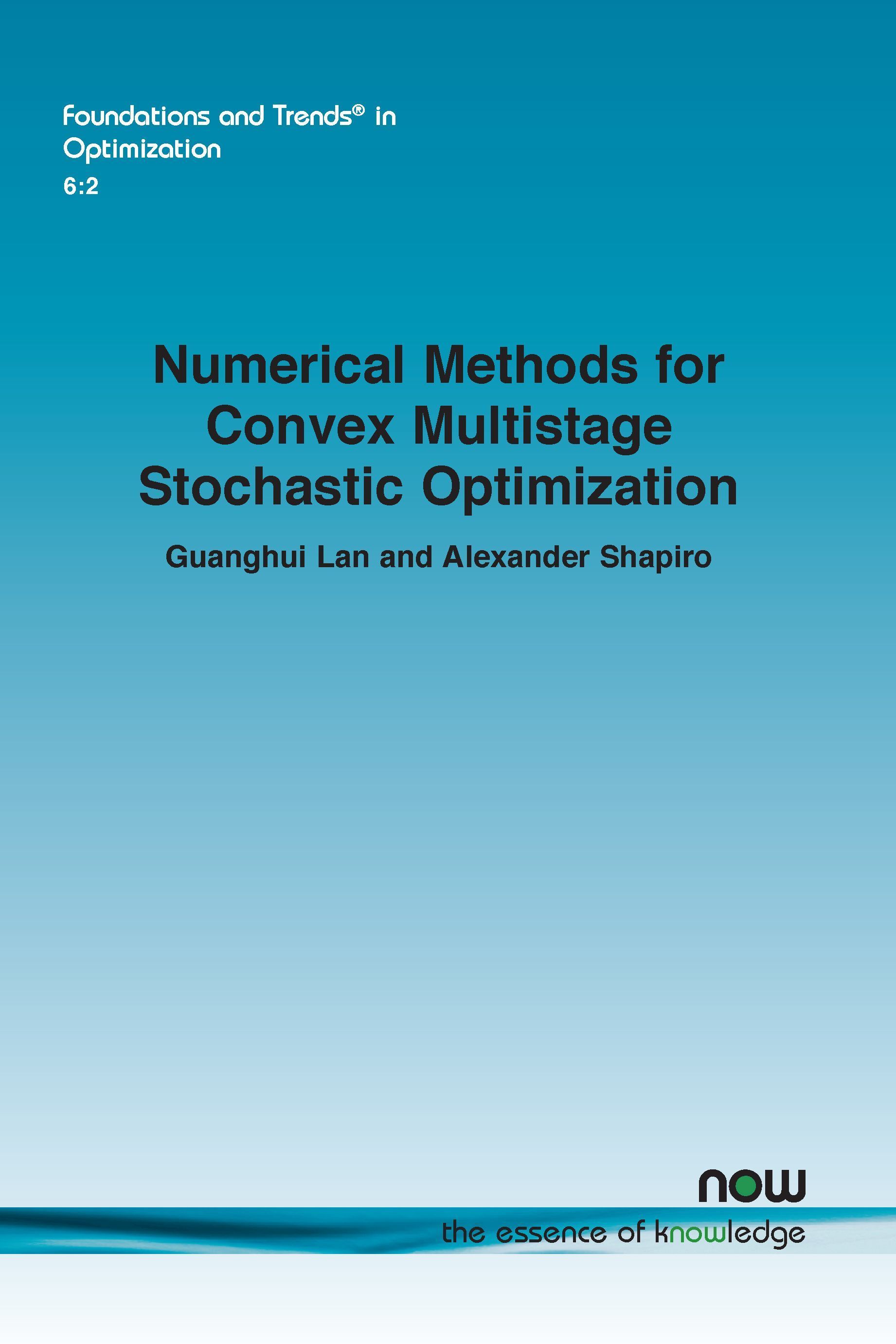 Numerical Methods for Convex Multistage Stochastic Optimization