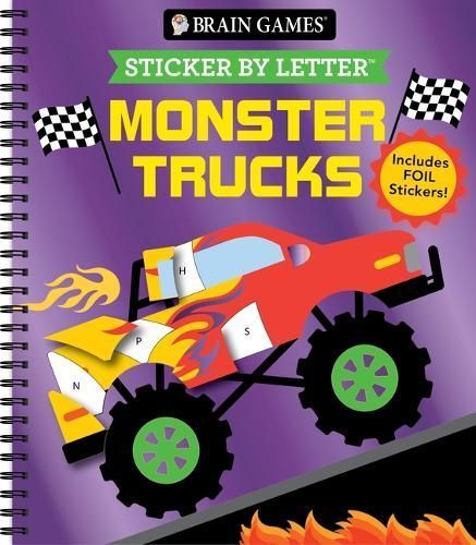Brain Games - Sticker by Letter: Monster Trucks 9781639384730