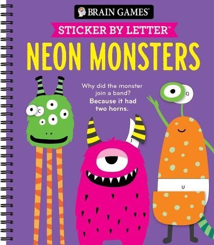 Brain Games - Sticker by Letter: Neon Monsters 9781639385850