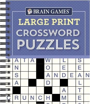 Brain Games - Large Print Crossword Puzzles (Purple) 9781640304581
