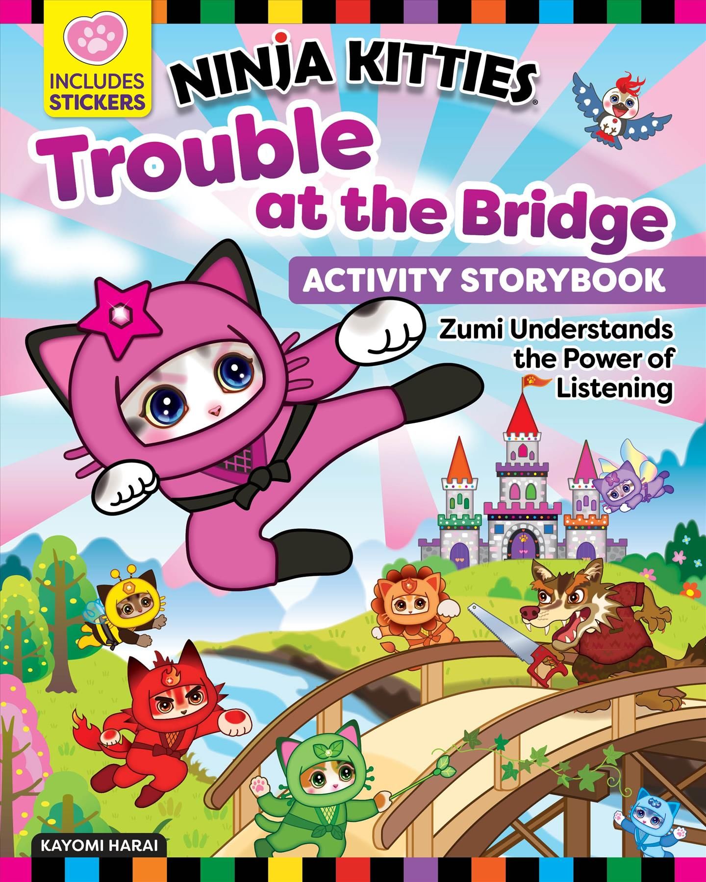 Ninja Kitties Trouble at the Bridge Activity Storybook By Kayomi Harai