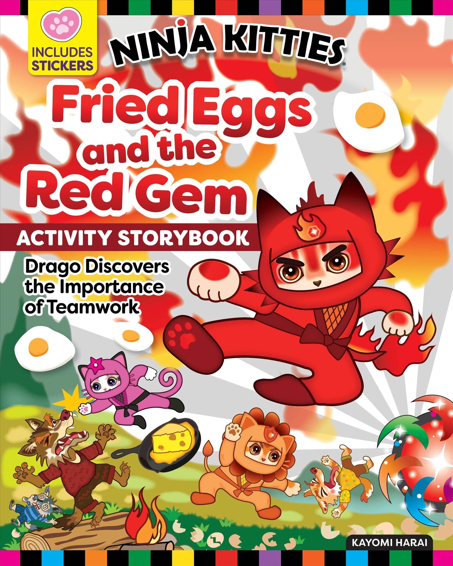 Ninja Kitties Fried Eggs and the Red Gem Activity Storybook