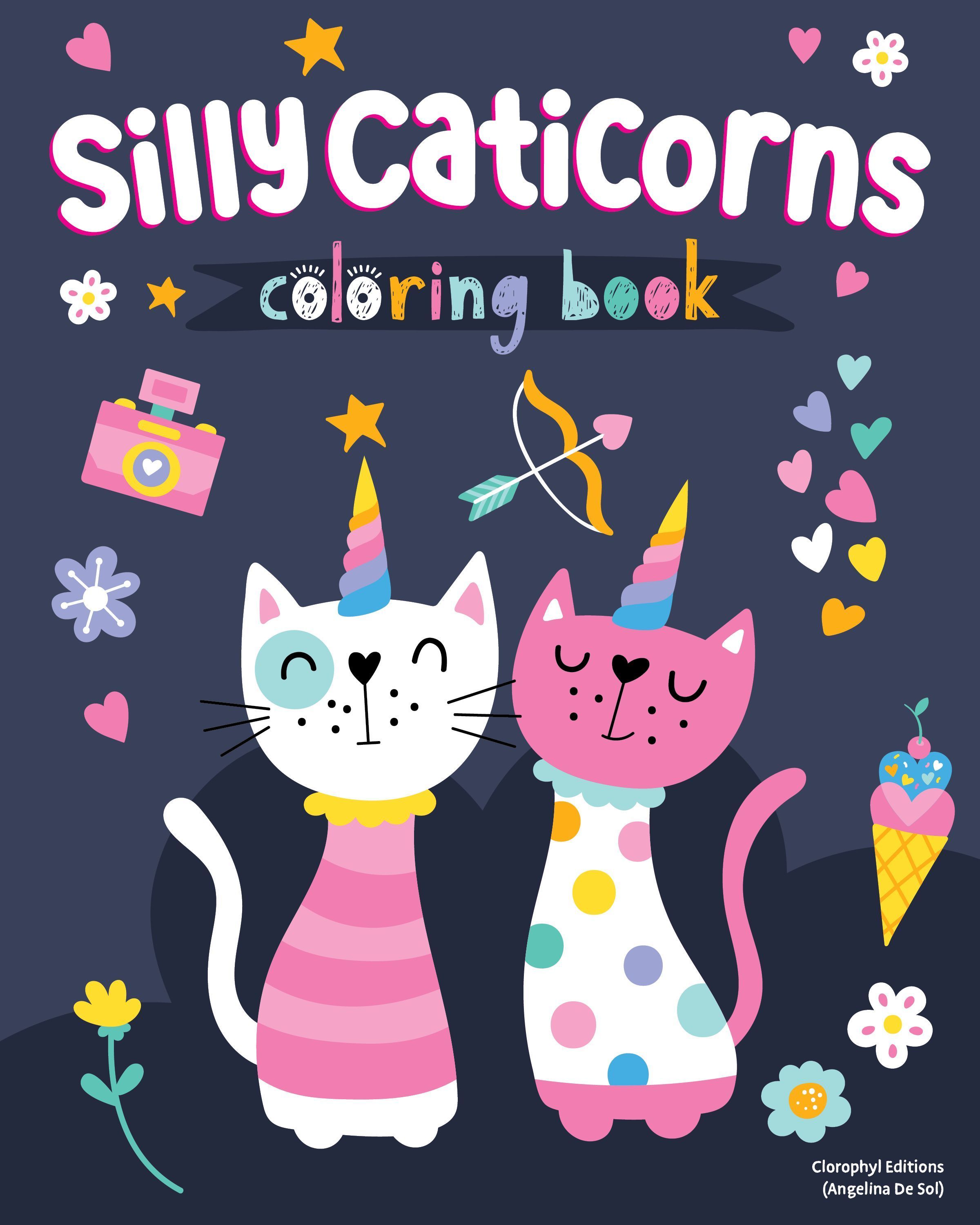 Silly Caticorns Coloring Book By Clorophyl Editions 9781641243995