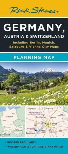 Rick Steves Germany, Austria & Switzerland Planning Map By Rick Steves