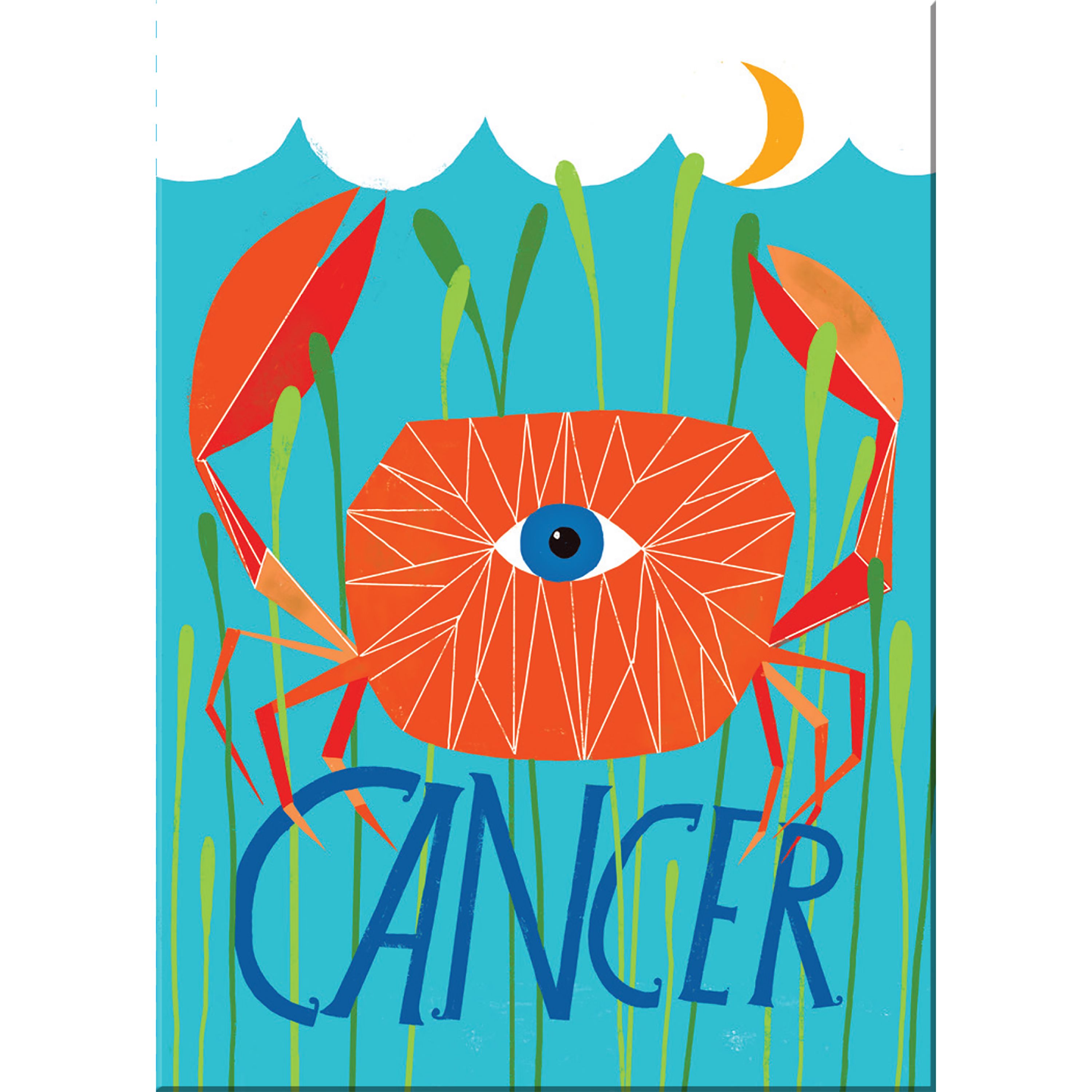 Lisa Congdon for Em & Friends Cancer Zodiac Magnet By Lisa Congdon