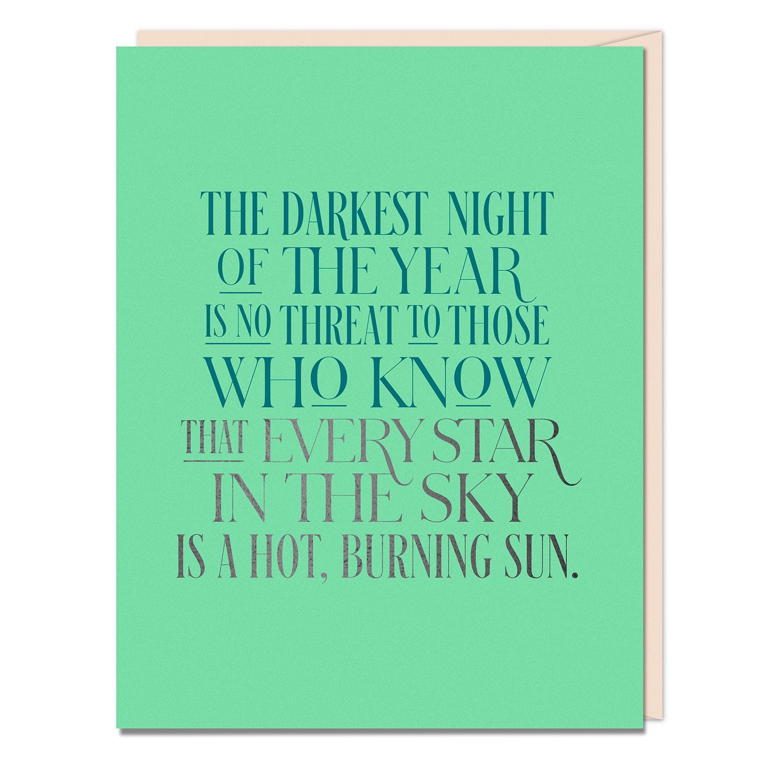6-Pack Elizabeth Gilbert for Em & Friends The Darkest Night Card ()