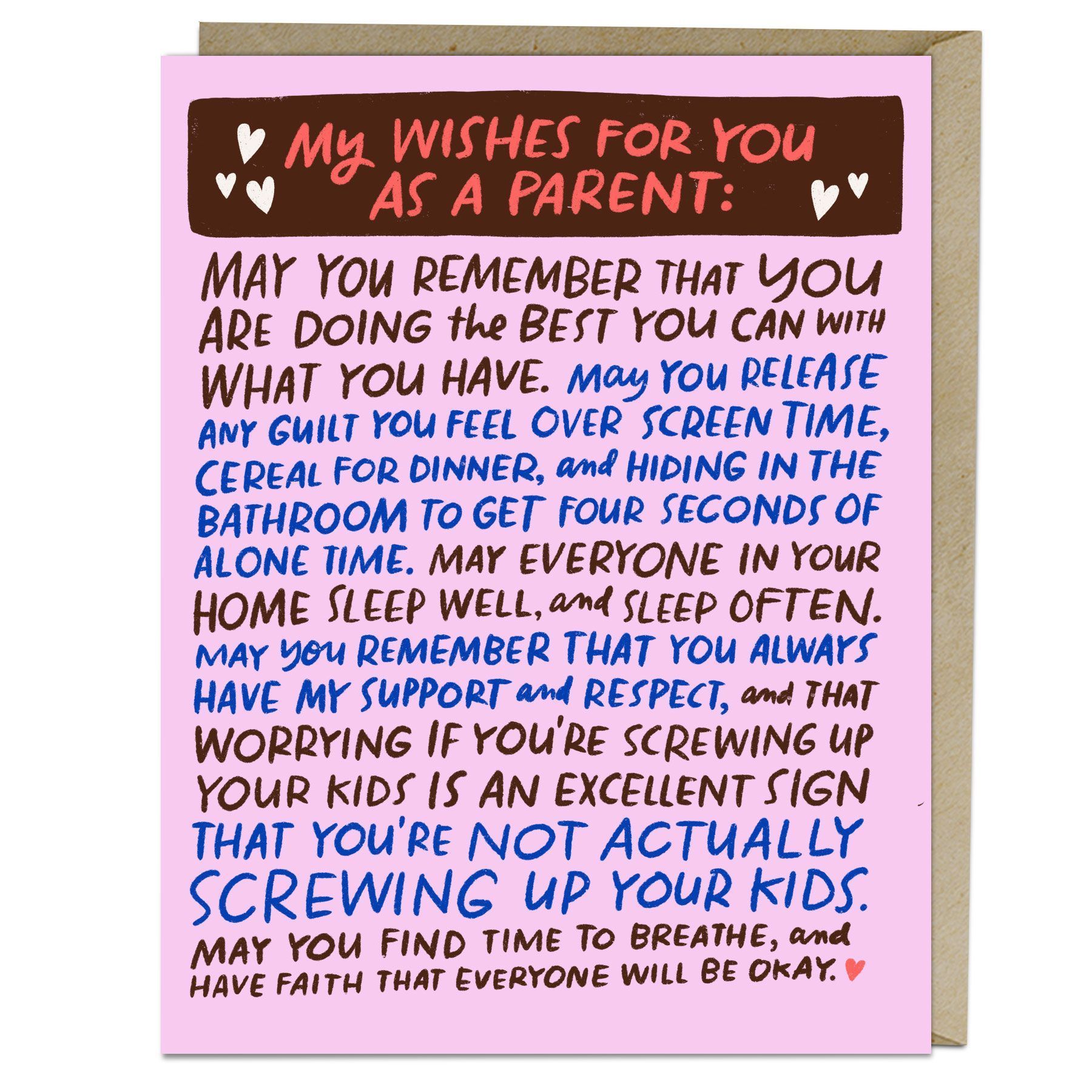 6-Pack Em & Friends Wishes for You as a Parent Card By Em & Friends ()