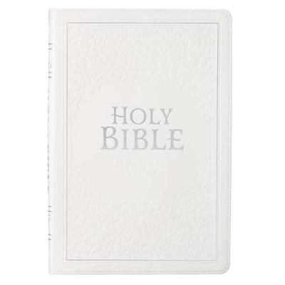 KJV Thinline White Wedding Bible 9781642724677