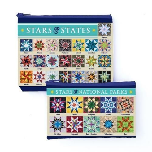 Carol Doak's Fabulous Stars & States Eco Pouch Set By Carol Doak