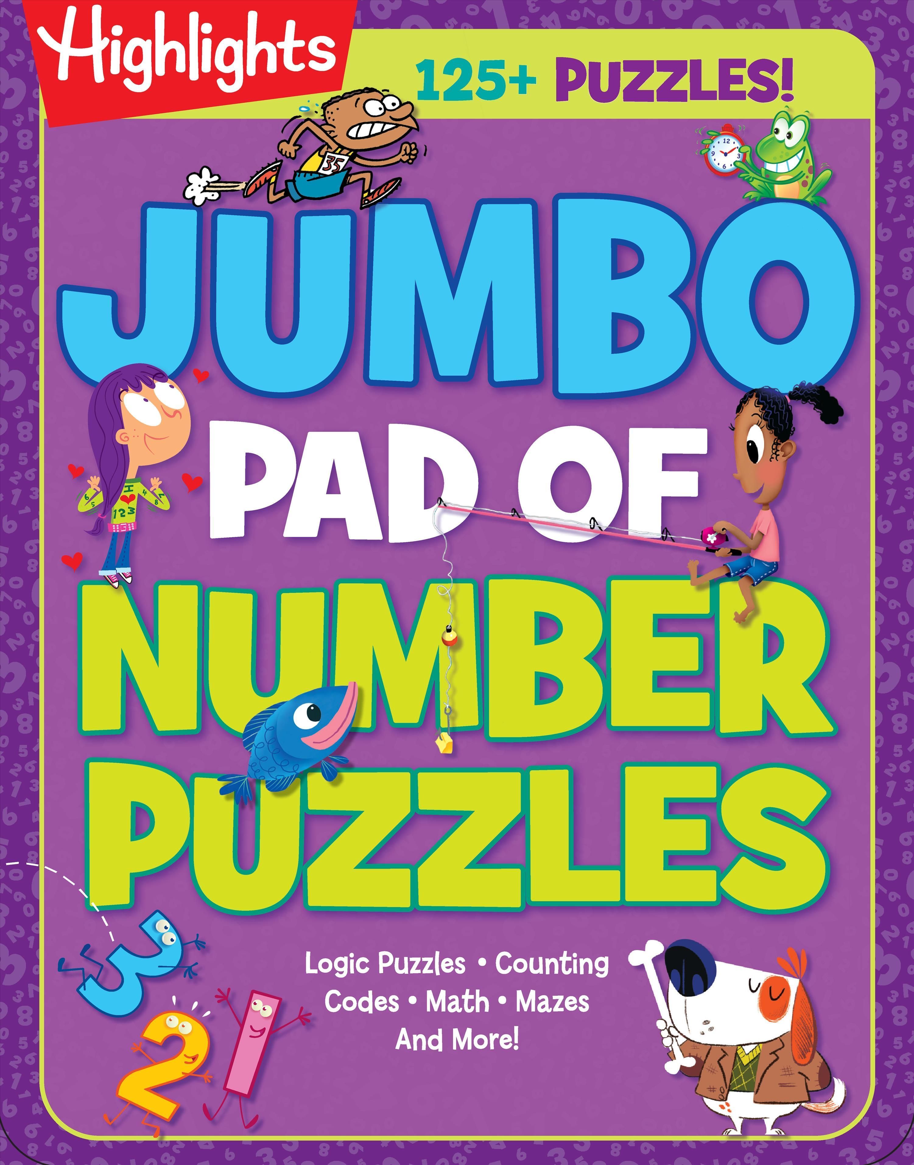 Jumbo Pad of Number Puzzles By Highlights 9781644728475 (Paperback)